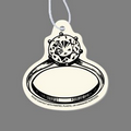 Paper Air Freshener Tag W/ Tab - Diamond Ring